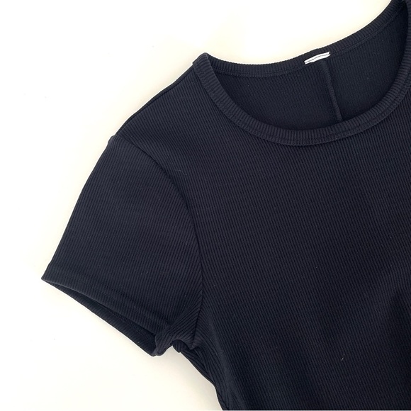 Alo Goddess Ribbed Short Sleeve Dress - Picture 8 of 11